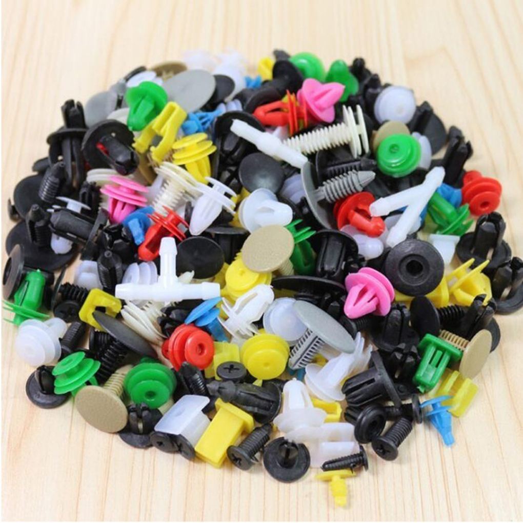 100Pcs Car Clips Fastener Screws Bumper Interior Decoration Auto Plastic Random Mixing Universal Plastic