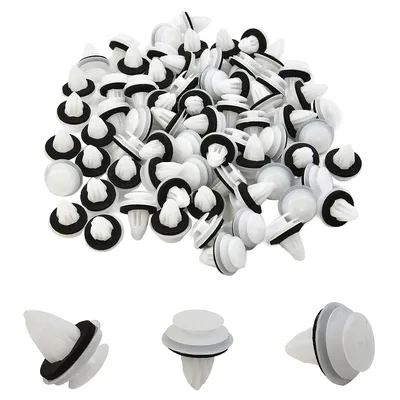 100Pcs Door Panel Clip With Seal Ring Fastener Rivet Bumper Clip Retainer Car Interior Retaining Accessories 100Pcs Door Panel Clip With Seal Ring Fastener Rivet Bumper Clip Retainer Car Interior Retaining Accessories