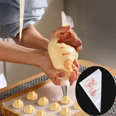 100pcs Laminating Nozzle Bag Plastic Disposable Transparent Small Size Cream Cake Squeeze Bag Baking Dessert Kitchen 100pcs Laminating Nozzle Bag Plastic Disposable Transparent Small Size Cream Cake Squeeze Bag Baking Dessert Kitchen