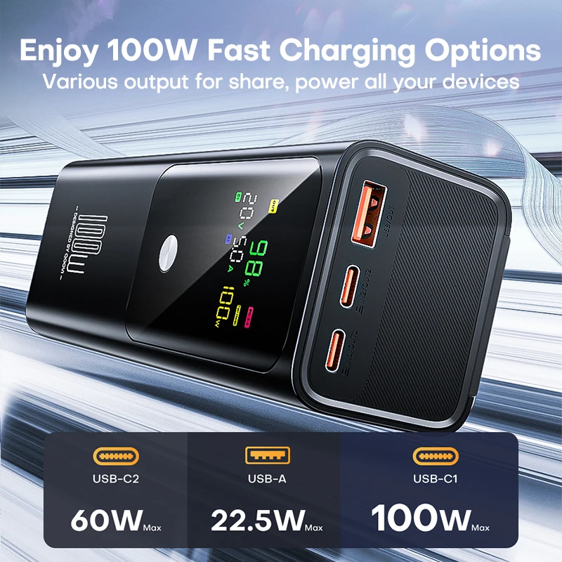 100W Power Bank 20000mAh External Battery Capacity Fast Charging Portable Charger Powerbank For Laptop iPhone Samsung 100W Power Bank 20000mAh External Battery Capacity Fast Charging Portable Charger Powerbank For Laptop iPhone Samsung