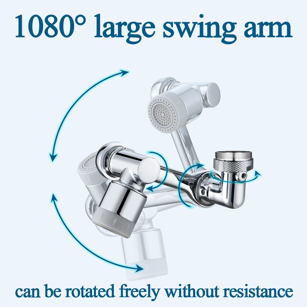 1080° Dual Mode Rotating Faucet Extender 1080° Dual Mode Rotating Faucet Extender
