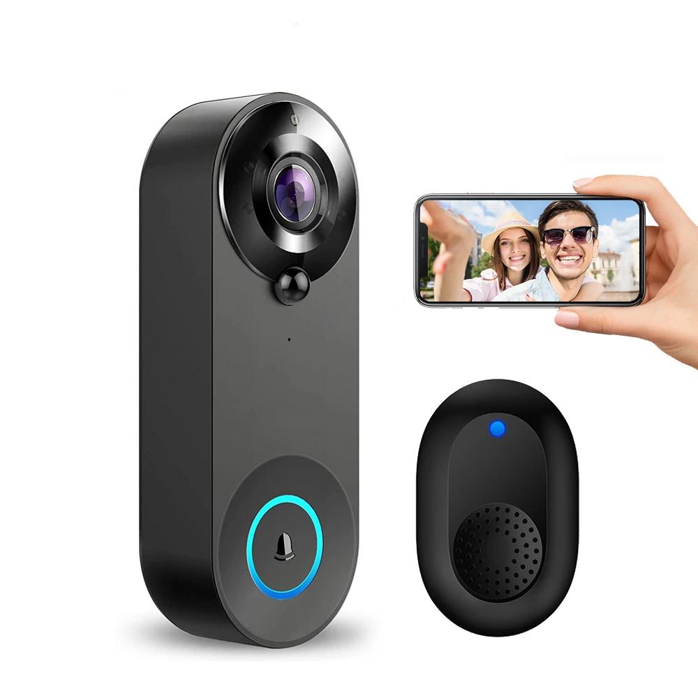 1080P Wireless Video Doorbell Camera WiFi Smart Door Bell Tuya Smart Home Security Motion Detect Night Vision Intercom