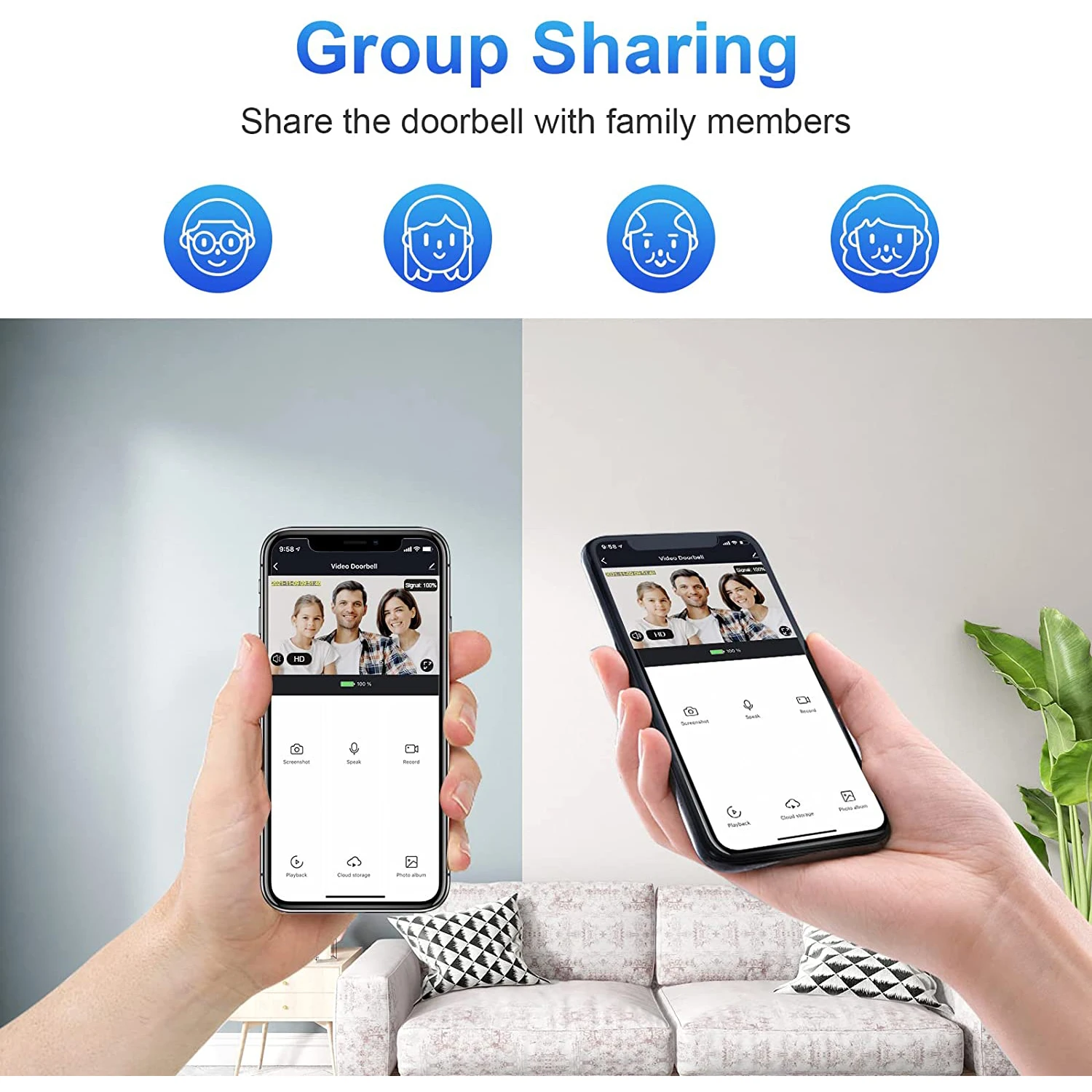 1080P Wireless Video Doorbell Camera WiFi Smart Door Bell Tuya Smart Home Security Motion Detect Night Vision Intercom 1080P Wireless Video Doorbell Camera WiFi Smart Door Bell Tuya Smart Home Security Motion Detect Night Vision Intercom