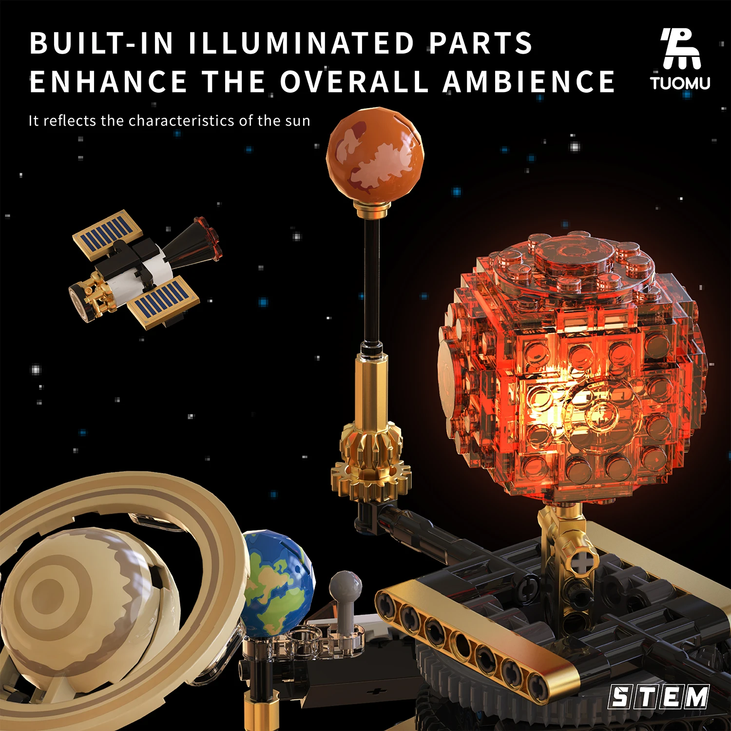 1098Pcs Technical Solar System Sun and Earth Revolution Building Blocks Creative Science Experiment Bricks Educational 1098Pcs Technical Solar System Sun and Earth Revolution Building Blocks Creative Science Experiment Bricks Educational