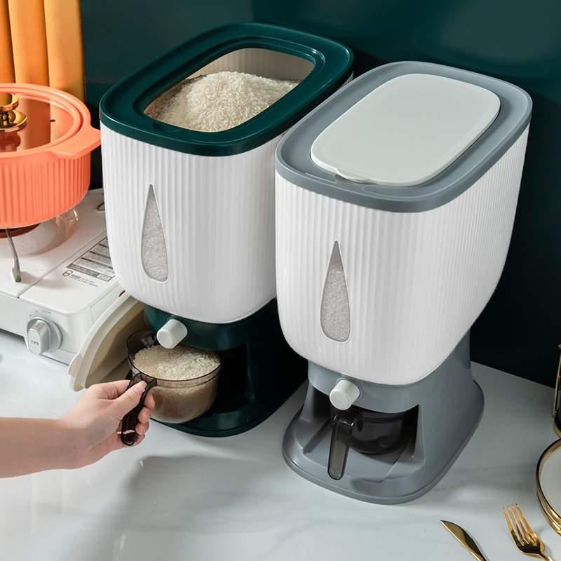 10KG Rice Storage Dispenser with Cup 10KG Rice Storage Dispenser with Cup