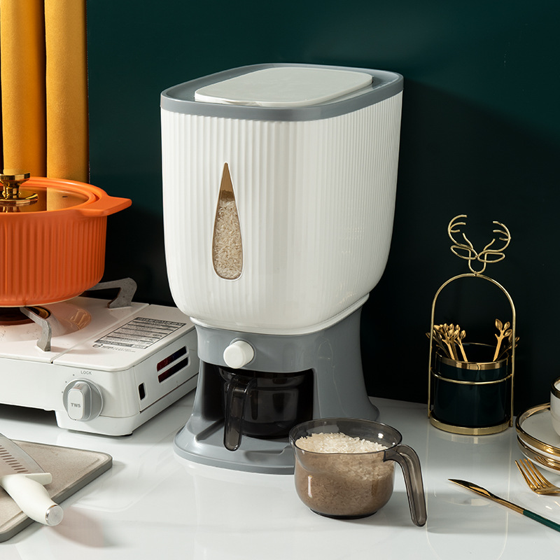 10KG Rice Storage Dispenser with Cup