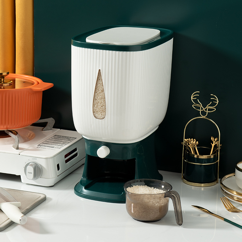 10KG Rice Storage Dispenser with Cup