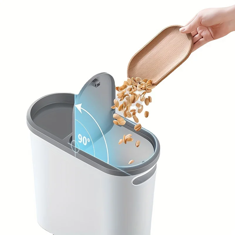 10L Large Capacity Silent Closed Plastic Bathroom Garbage Bin – Space saving Design, Creative Household Gap Garbage Bin 10L Large Capacity Silent Closed Plastic Bathroom Garbage Bin – Space saving Design, Creative Household Gap Garbage Bin