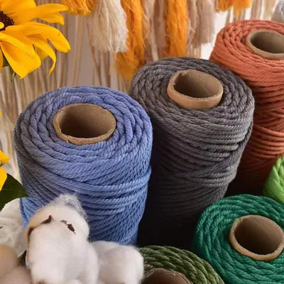 10M Braided Cotton Macrame Cord 10M Braided Cotton Macrame Cord