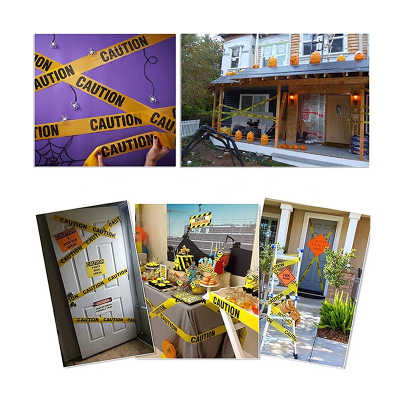 10M Yellow Caution Sign Tape 10M Yellow Caution Sign Tape