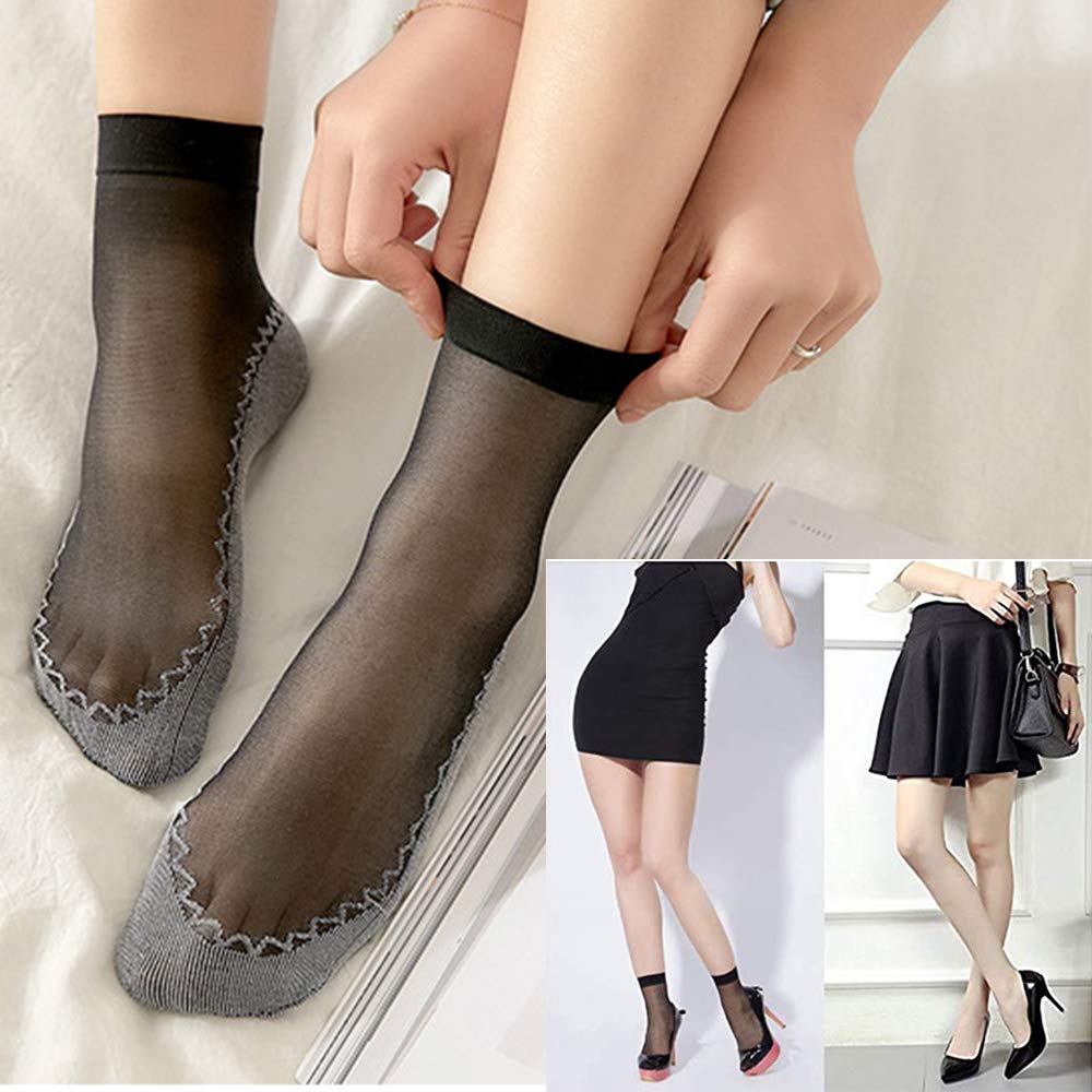 10Pairs Spring Summer Women Soft Socks Velvet Silk Socks Non-Slip Bottom Splice Transparent Ladies Ultrathin Breathable 10Pairs Spring Summer Women Soft Socks Velvet Silk Socks Non-Slip Bottom Splice Transparent Ladies Ultrathin Breathable