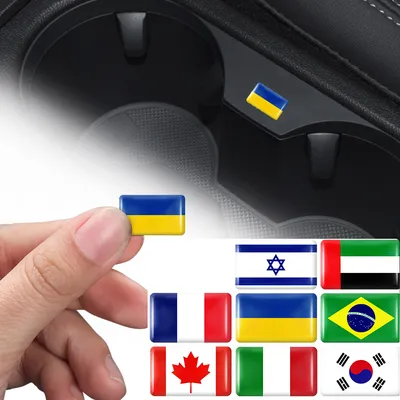10pcs 3D Epoxy Car Interior Stickers Decals Decorative Accessories For Ukraine U.K. U.S.A. Brazil France Canada Turkey 10pcs 3D Epoxy Car Interior Stickers Decals Decorative Accessories For Ukraine U.K. U.S.A. Brazil France Canada Turkey