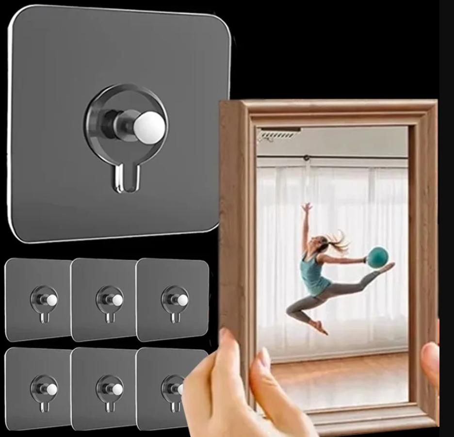 10PCS Adhesive Wall-Mounted Hooks Poster Photo Frame Clock Hangers Punch Free Screw Hook Kitchen Bathroom Organizer 10PCS Adhesive Wall-Mounted Hooks Poster Photo Frame Clock Hangers Punch Free Screw Hook Kitchen Bathroom Organizer
