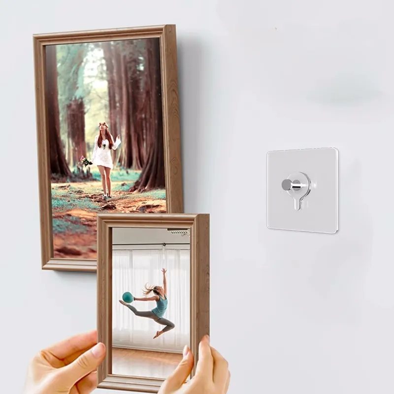 10PCS Adhesive Wall-Mounted Hooks Poster Photo Frame Clock Hangers Punch Free Screw Hook Kitchen Bathroom Organizer 10PCS Adhesive Wall-Mounted Hooks Poster Photo Frame Clock Hangers Punch Free Screw Hook Kitchen Bathroom Organizer