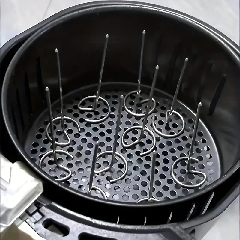 10pcs Air Fryer Oven, Vertical Grill, Skewer Grill, Universal Accessories, Food Grade 304 Stainless Steel Special 10pcs Air Fryer Oven, Vertical Grill, Skewer Grill, Universal Accessories, Food Grade 304 Stainless Steel Special