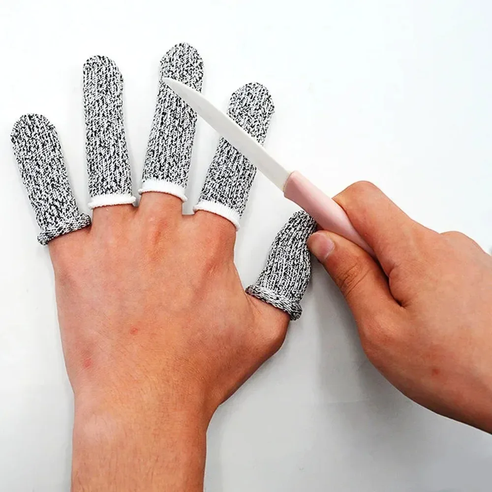 10Pcs Anti-Cut Finger Cover Finger Protector Sleeve Level 5 High-strength Safety Anti Cut Fingertip Gloves Kitchen Tools 10Pcs Anti-Cut Finger Cover Finger Protector Sleeve Level 5 High-strength Safety Anti Cut Fingertip Gloves Kitchen Tools