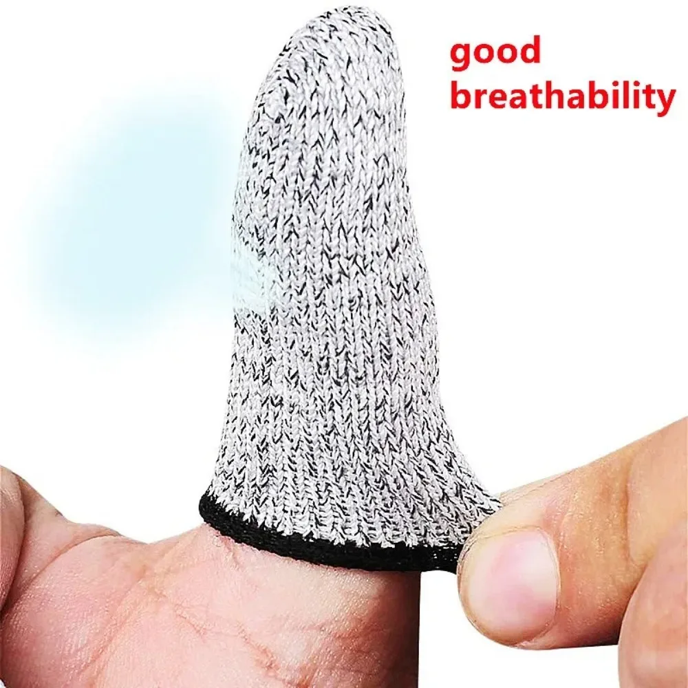 10Pcs Anti-Cut Finger Cover Finger Protector Sleeve Level 5 High-strength Safety Anti Cut Fingertip Gloves Kitchen Tools
