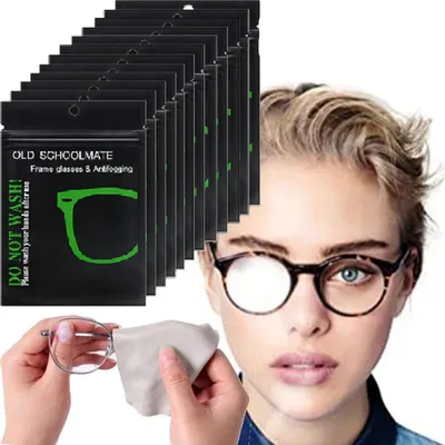 10pcs Anti Fog Suede Glasses Cloth Reusable Microfiber Anti-fog Glasses Cloth Glasses Lens Anti-fog Mobile Phone