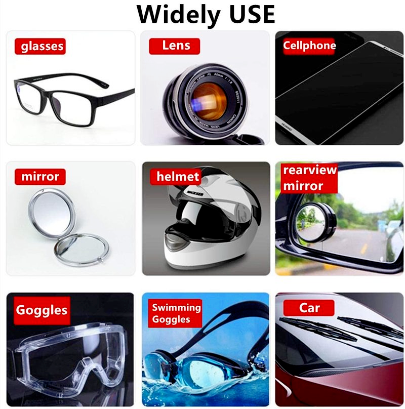 10pcs Anti Fog Suede Glasses Cloth Reusable Microfiber Anti-fog Glasses Cloth Glasses Lens Anti-fog Mobile Phone