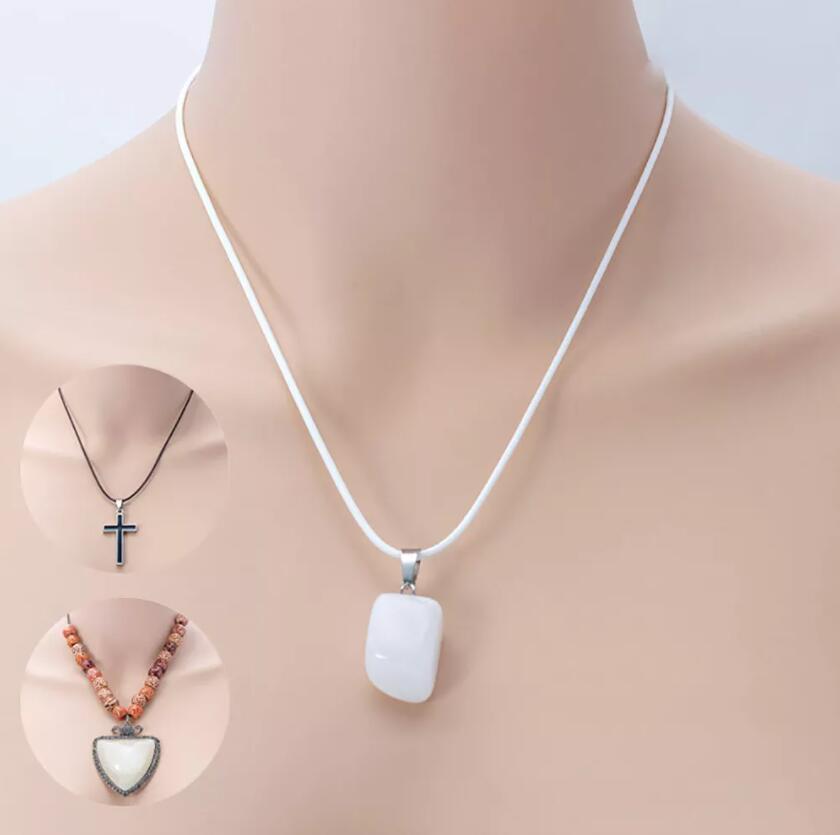 10Pcs Leather Cord Necklace With Clasp Adjustable Braided Rope for Jewelry Making DIY Necklace Bracelet Supplies