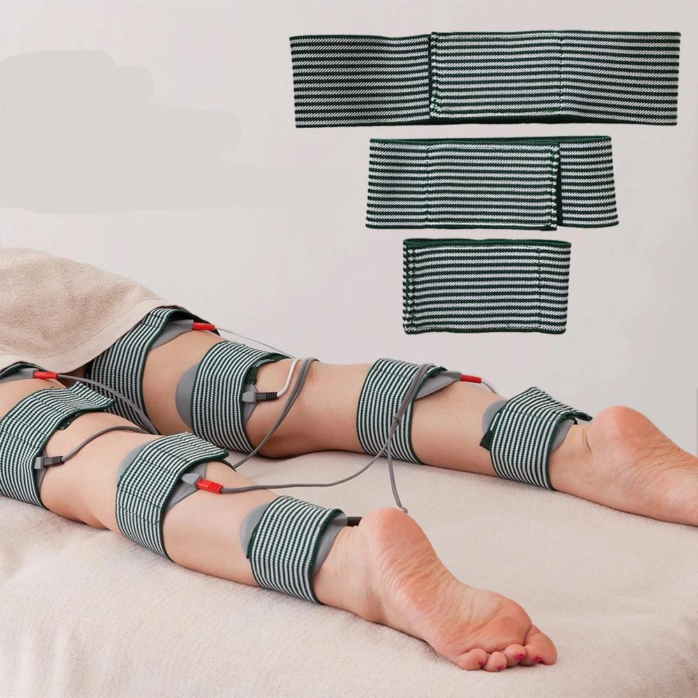 10pcs Microcurrent Conductive Silicone Electrode Pad Fixing Elastic Band Adjustable Stretch Strip for EMS Electro Patch 10pcs Microcurrent Conductive Silicone Electrode Pad Fixing Elastic Band Adjustable Stretch Strip for EMS Electro Patch