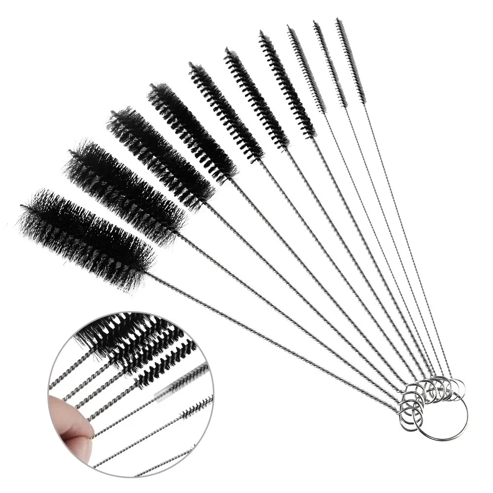 10pcs Nylon Tube Brushes Straw Set For Drinking Straws Glasses Keyboards Jewelry Cleaning Reusable Brushes Clean Tools 10pcs Nylon Tube Brushes Straw Set For Drinking Straws Glasses Keyboards Jewelry Cleaning Reusable Brushes Clean Tools