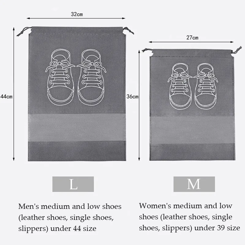 10pcs Shoe Bags For Travel Storage Organizer Bags Non-woven Travel Portable Closet Bag Waterproof Pocket Clothing 10pcs Shoe Bags For Travel Storage Organizer Bags Non-woven Travel Portable Closet Bag Waterproof Pocket Clothing