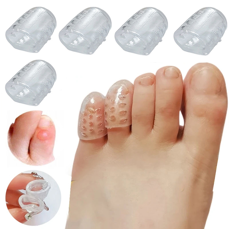 10Pcs Silicone Toe Caps Anti Friction Breathable Toe Protector Prevents Blisters Toe Caps Cover Protectors Foot Care 10Pcs Silicone Toe Caps Anti Friction Breathable Toe Protector Prevents Blisters Toe Caps Cover Protectors Foot Care