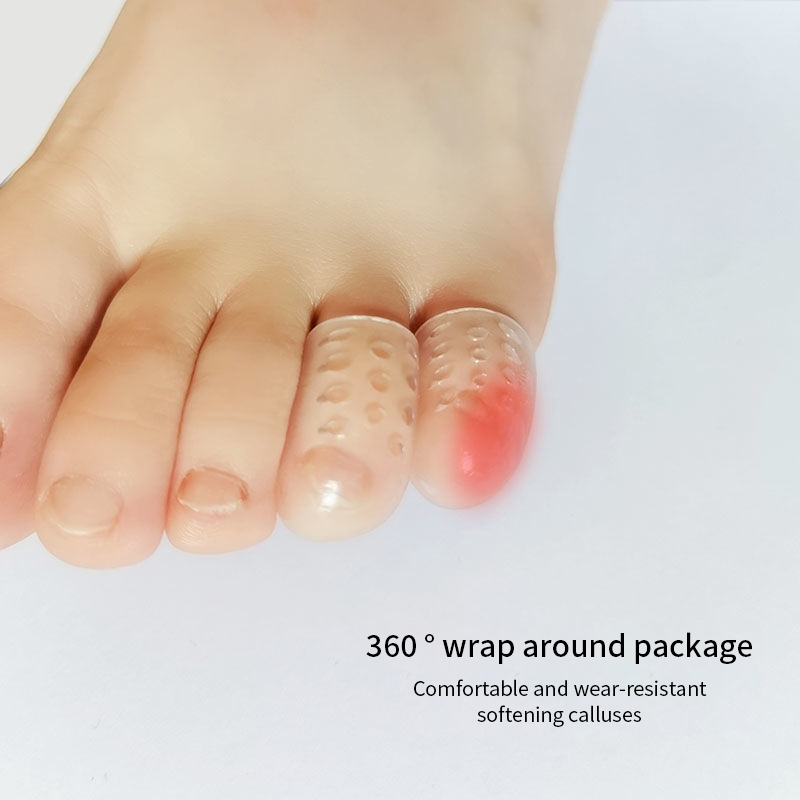 10Pcs Silicone Toe Caps Anti Friction Breathable Toe Protector Prevents Blisters Toe Caps Cover Protectors Foot Care