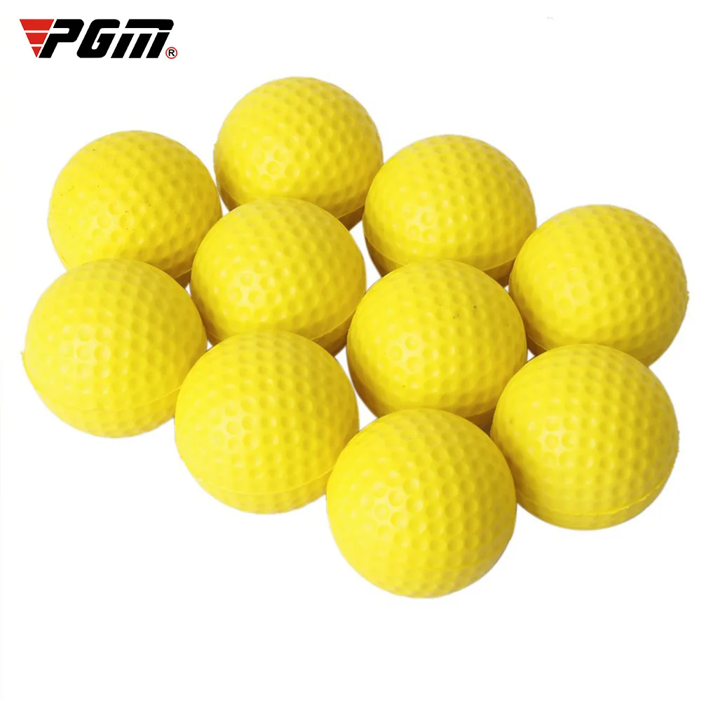 10Pcs Yellow PU Foam Golf Balls Sponge Elastic Indoor Outdoor Practice Training 10Pcs Yellow PU Foam Golf Balls Sponge Elastic Indoor Outdoor Practice Training