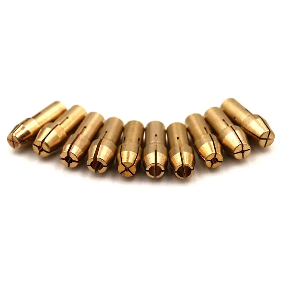 10Pcs/Set Mini Drill Chucks Adapter 0.5mm-3.2mm Dremel Mini Drill Chucks Chuck Adapter Micro Collet Brass For Power 10Pcs/Set Mini Drill Chucks Adapter 0.5mm-3.2mm Dremel Mini Drill Chucks Chuck Adapter Micro Collet Brass For Power
