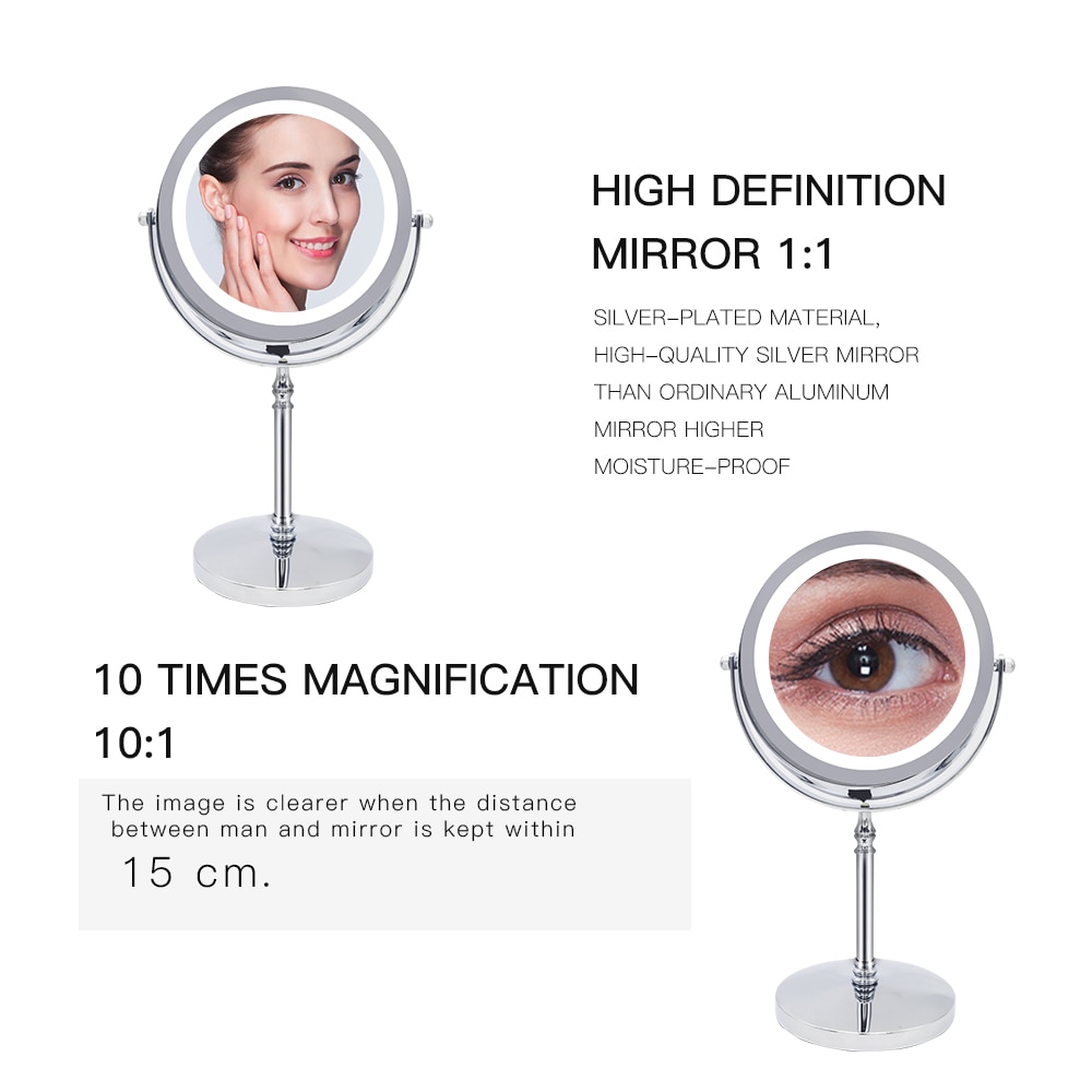 10x Magnifying Mirror LED Cosmetic Mirror 10x Magnifying Mirror LED Cosmetic Mirror