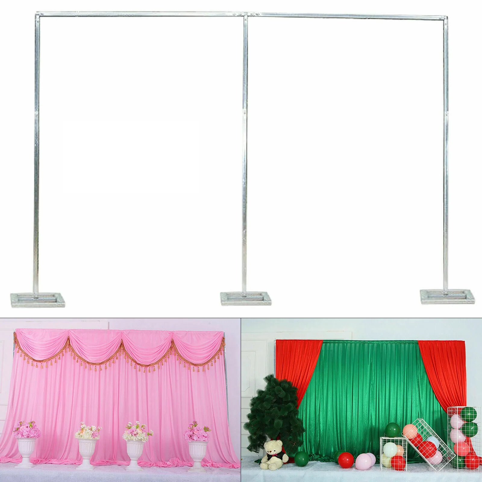 10x20Ft Wedding Party Backdrop Stand Pipe Kit Heavy Duty Photography Background Support System Curtain Frame Wedding 10x20Ft Wedding Party Backdrop Stand Pipe Kit Heavy Duty Photography Background Support System Curtain Frame Wedding