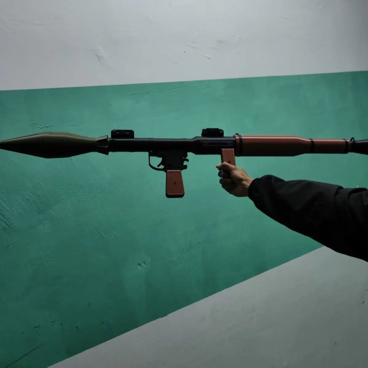 1:1 Scale 3D-Printed Type 69 RPG Launcher Replica, Detailed Non-Functional Display Model for Collectors and Office Decor