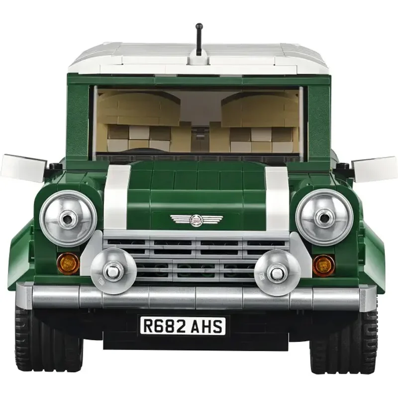 1106pcs In Shock Classic Technical MINI Retro Vintage Car Building Blocks Cooper MK VII Compatible 10242 Model Sets