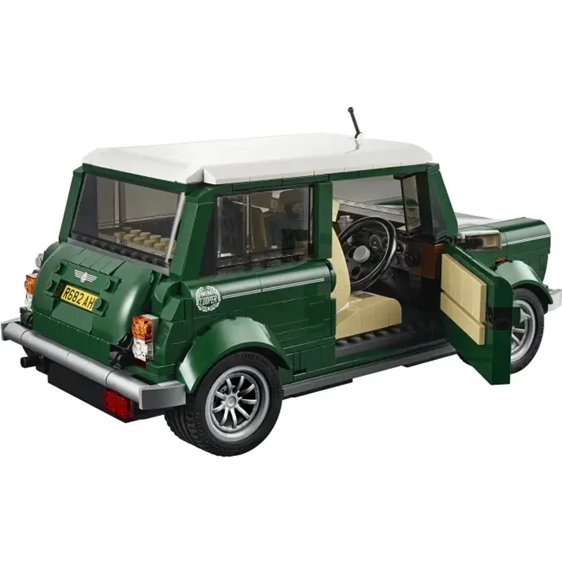 1106pcs In Shock Classic Technical MINI Retro Vintage Car Building Blocks Cooper MK VII Compatible 10242 Model Sets