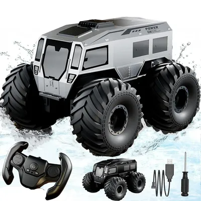1:16 RC Cars Amphibious Waterproof Monster Truck Toys Remote Control Car Trucks 4WD All Terrain Off-Road Pickup Vehicle 1:16 RC Cars Amphibious Waterproof Monster Truck Toys Remote Control Car Trucks 4WD All Terrain Off-Road Pickup Vehicle