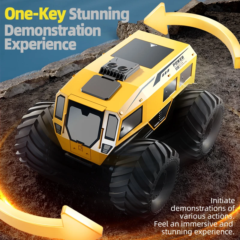 1:16 RC Cars Amphibious Waterproof Monster Truck Toys Remote Control Car Trucks 4WD All Terrain Off-Road Pickup Vehicle 1:16 RC Cars Amphibious Waterproof Monster Truck Toys Remote Control Car Trucks 4WD All Terrain Off-Road Pickup Vehicle