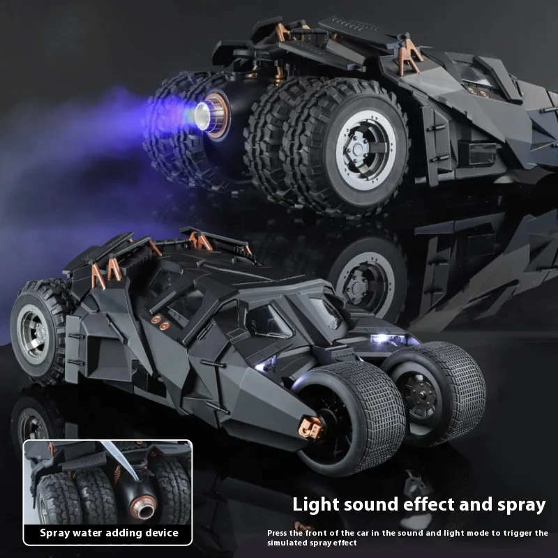 1:18 Batmobile Tumbler Alloy Metal Car Diecast Toy Vehicle Car Model Sound & Light Slide Spray Truck Toys For Kids 1:18 Batmobile Tumbler Alloy Metal Car Diecast Toy Vehicle Car Model Sound & Light Slide Spray Truck Toys For Kids