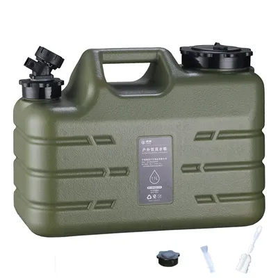 11L Water Bucket Large Capacity Portable Drinking Water Canister with Detachable Faucet No Leakage for Outdoor Travel