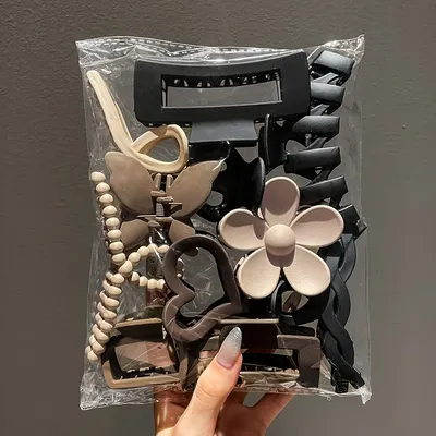 11pcs Women's High-end Frosted Clip Set Women's Back Head Hair Shark Clip Headwear 11pcs Women's High-end Frosted Clip Set Women's Back Head Hair Shark Clip Headwear
