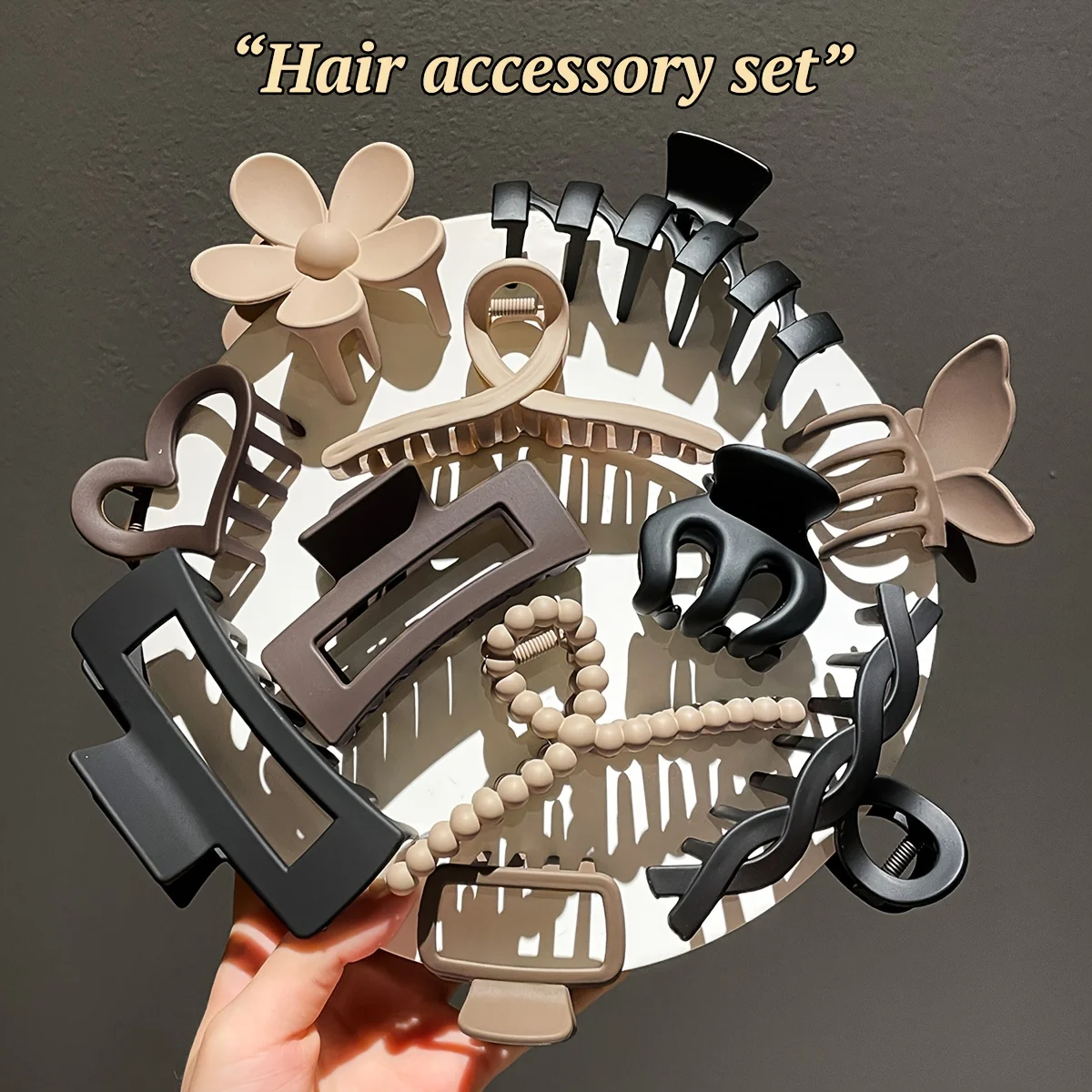 11pcs Women's High-end Frosted Clip Set Women's Back Head Hair Shark Clip Headwear 11pcs Women's High-end Frosted Clip Set Women's Back Head Hair Shark Clip Headwear
