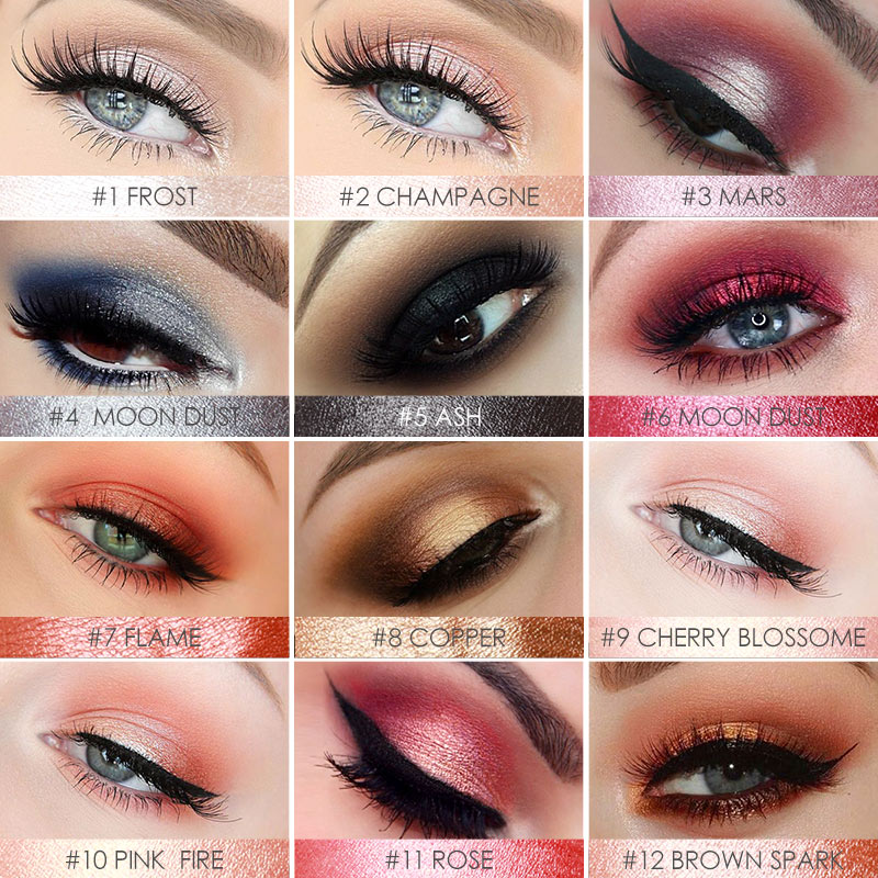 12 Colors Long Wear Best Eyeshadow
