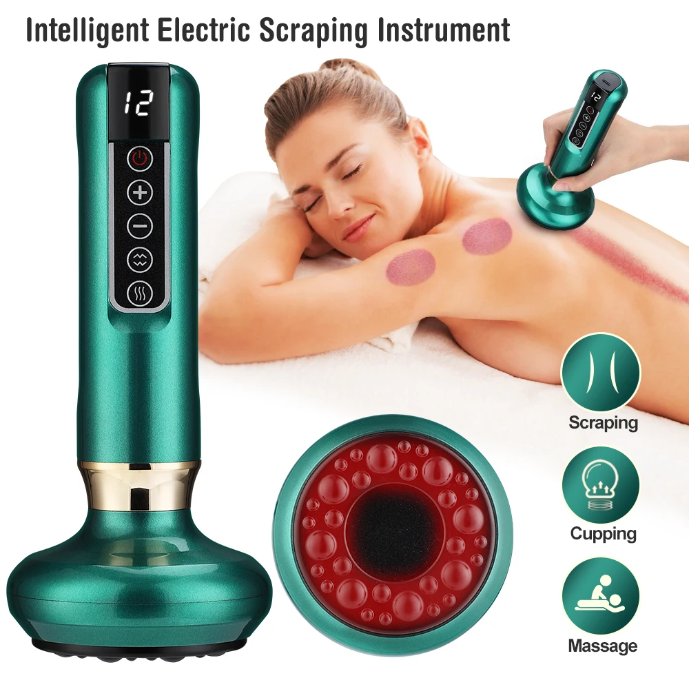 12 Gears Electric Cupping Massager Vacuum Suction Cup GuaSha Anti Cellulite Beauty Health Scraping Infrared Heat Body 12 Gears Electric Cupping Massager Vacuum Suction Cup GuaSha Anti Cellulite Beauty Health Scraping Infrared Heat Body