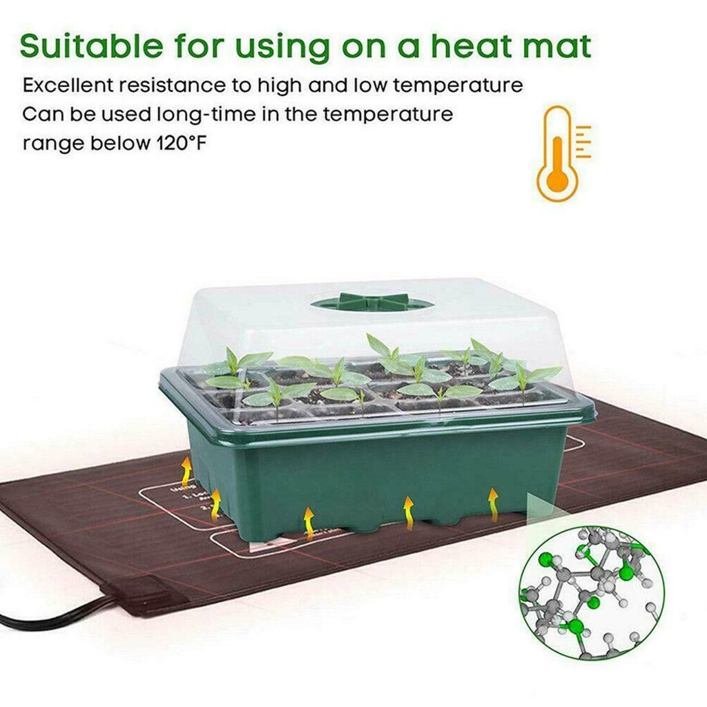 12-Grid Propagation Box Seedling Tray 12-Grid Propagation Box Seedling Tray