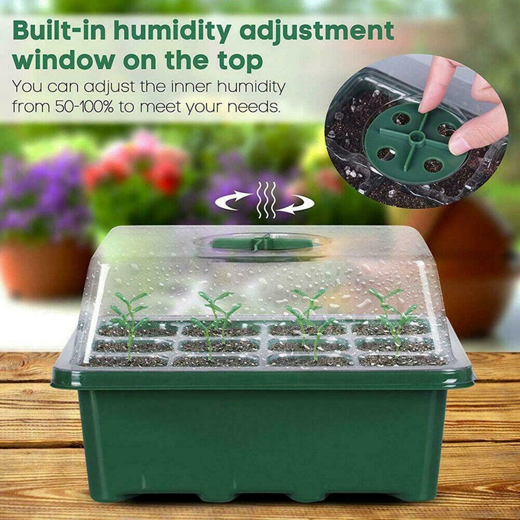 12-Grid Propagation Box Seedling Tray 12-Grid Propagation Box Seedling Tray