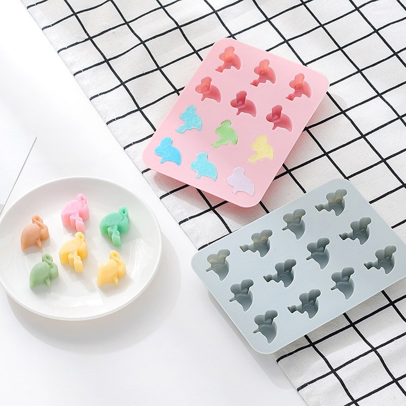 12 Grid Silicone Flamingo Mold 12 Grid Silicone Flamingo Mold