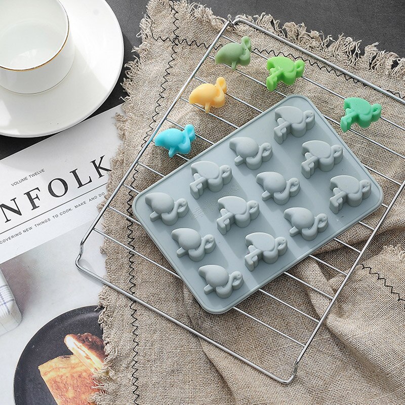 12 Grid Silicone Flamingo Mold 12 Grid Silicone Flamingo Mold