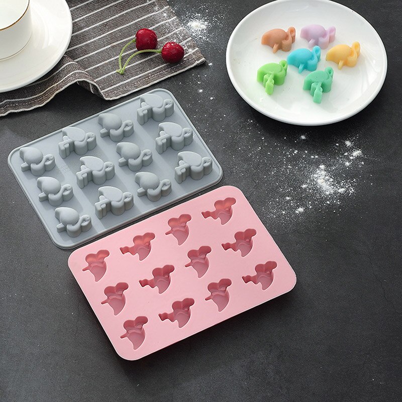 12 Grid Silicone Flamingo Mold 12 Grid Silicone Flamingo Mold