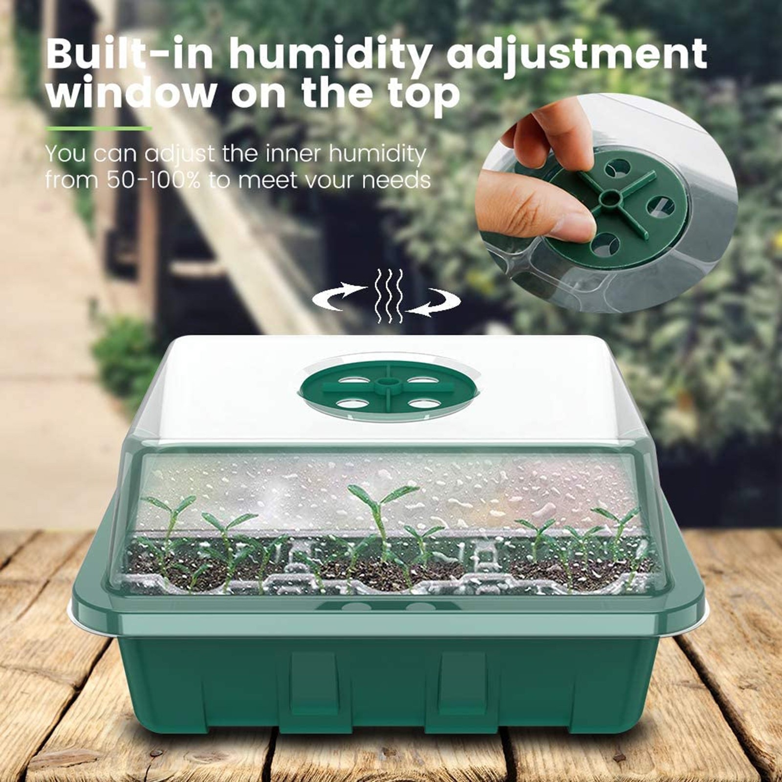 12 Holes Plant Germination Seeding Tray 12 Holes Plant Germination Seeding Tray